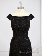Sheath/Column Off-the-Shoulder Floor Length Tulle Mother of the Bride Dress With Beading