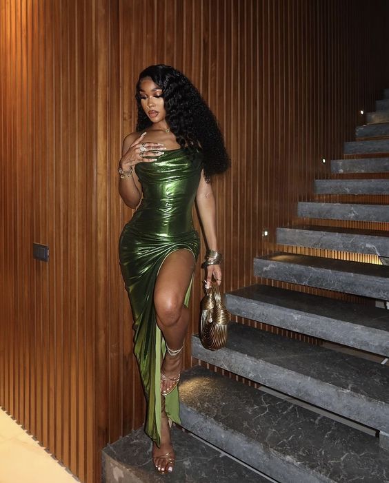 Sheath Prom Dresses For Black Girls Green Prom Dresses Prom Dresses