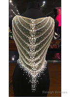 Sheath Prom Dress With Beadings & Rhinestones