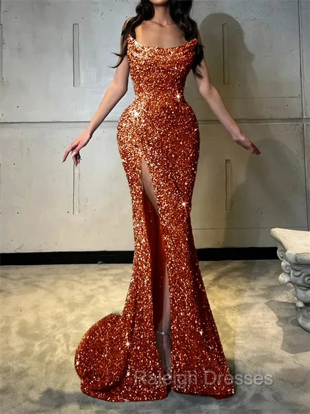 Sheath Straight Court Train Prom Dress