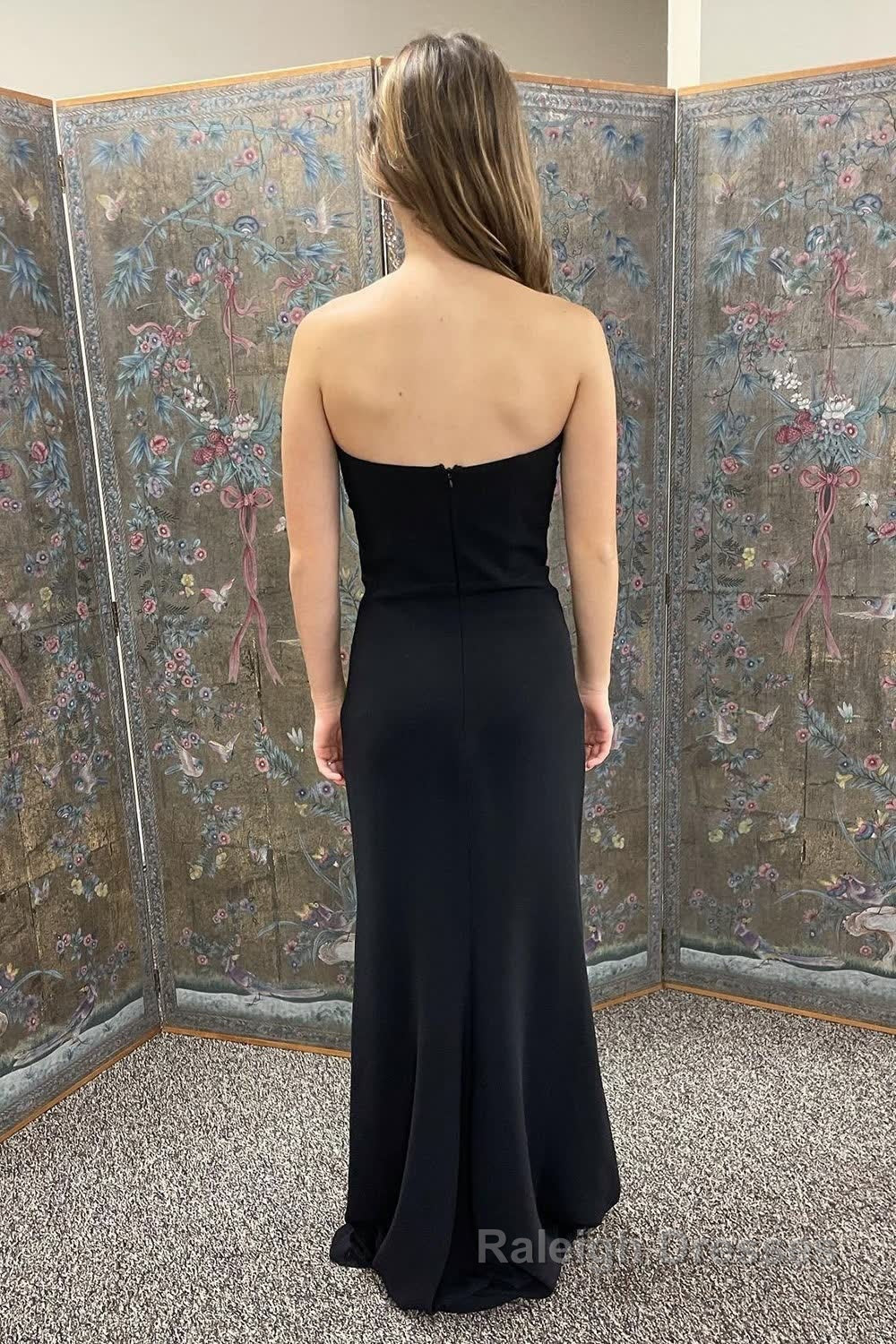 Sheath Sweetheart Black Long Prom Dress Secondary image