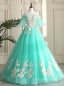Shop For The Perfect Blue Ball Gowns Tulle Appliques Off the Shoulder Appliques Quinceanera Dress
