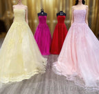 Wine Red Floral Lace Strapless A-Line Prom Dress