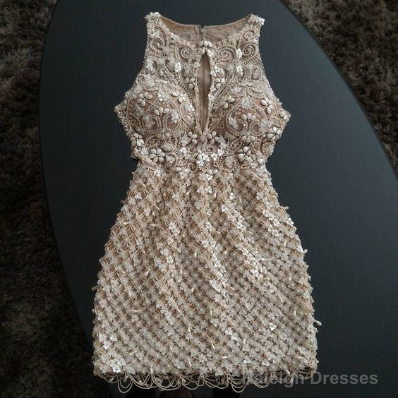 Short Beaded Homecoming Dresses Main image