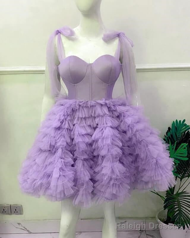 Short Blue Corset Tiered Tulle Ball Gown Secondary image