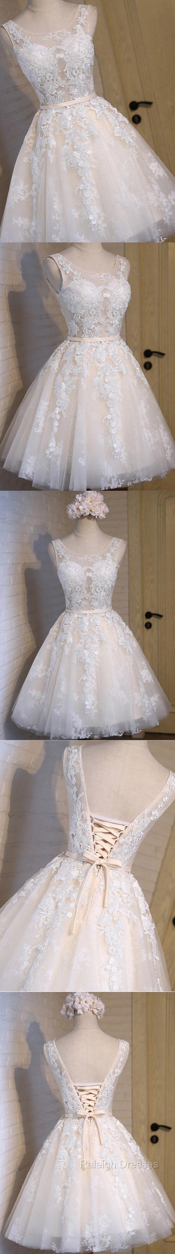 Short Blue Floral Prints Appliques Sleeveless Scoop Neckline Lace Up Back For Teen Lovely Homecoming Dress