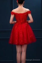 Short Burgundy Prom Dresses Sequin Lace