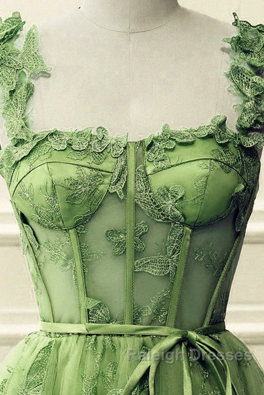 Short Butterfly Lace Corset Homecoming Dress