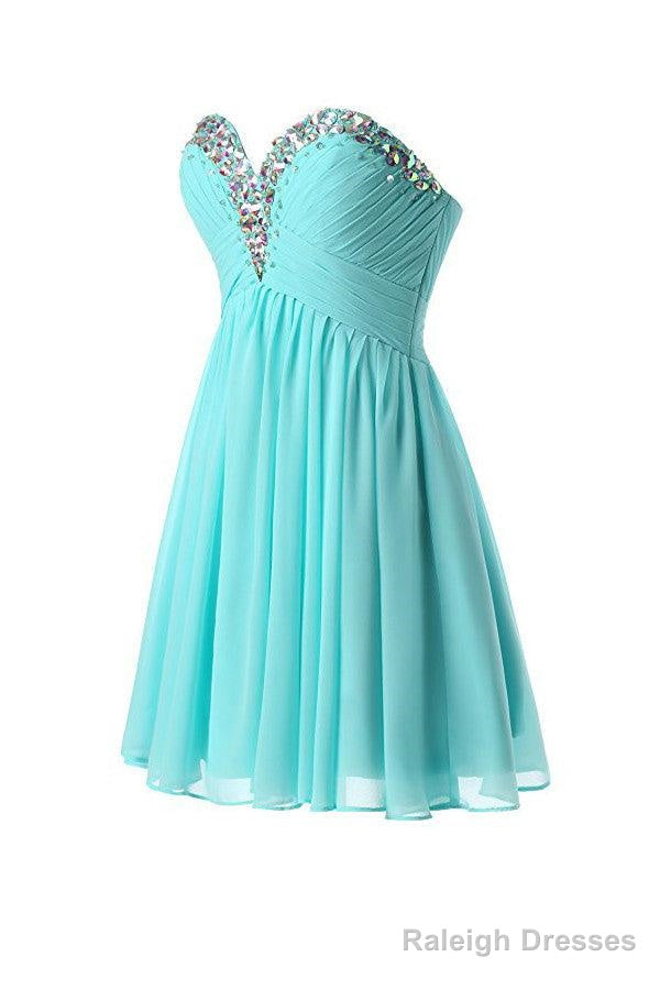Short Chiffon Homecoming Dresses Sweetheart Mini Women