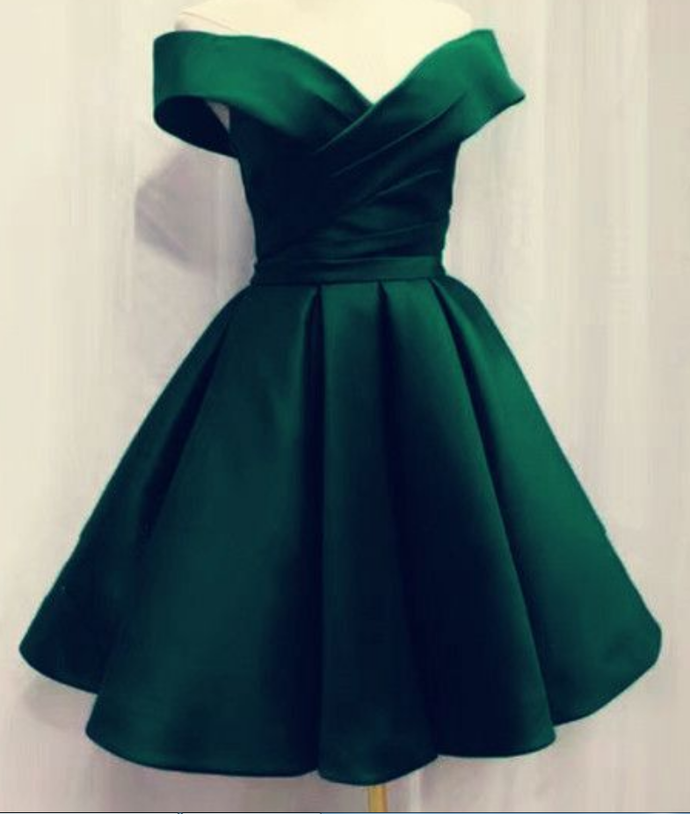 Short Emerald Green Homecoming Dress For Prom Main image