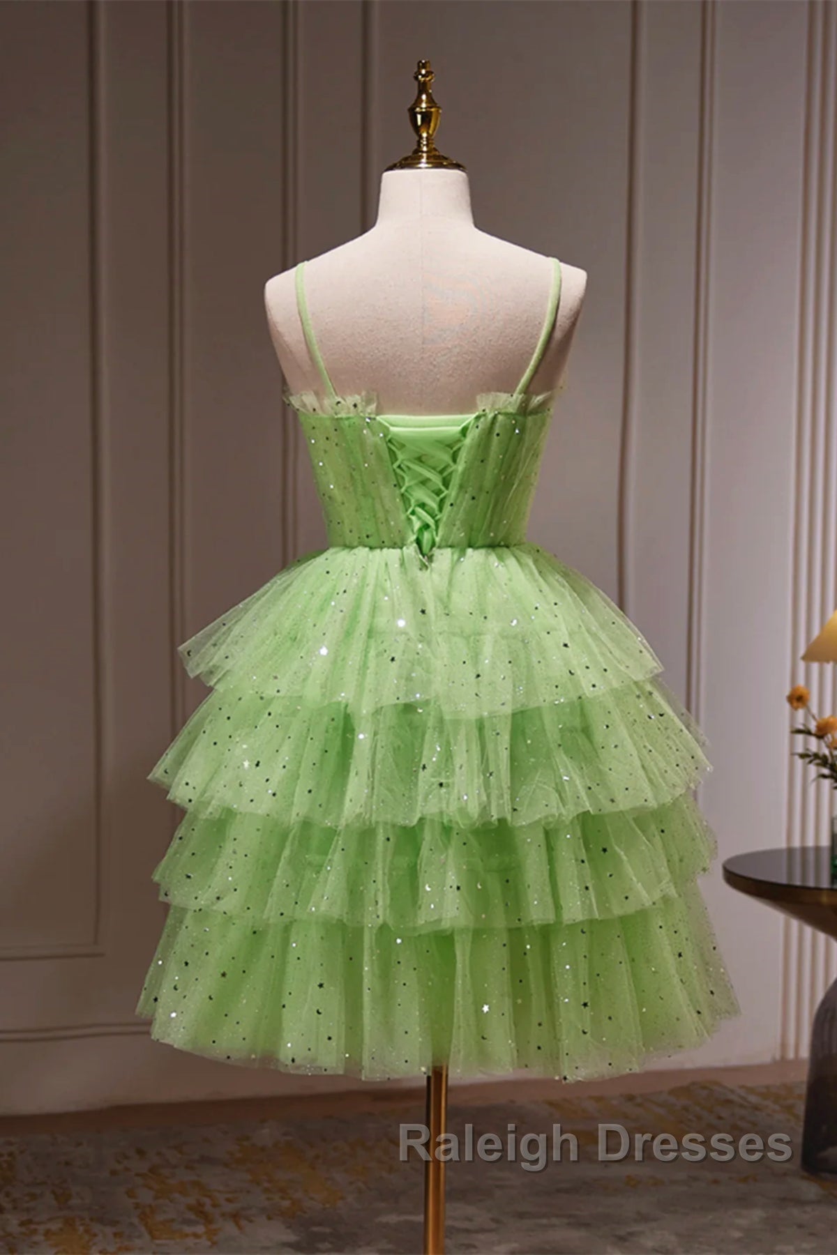 Short Green Prom Dress Short Green Graduation Homecoming Dress