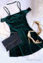 Short Homecoming Dresses Hunter Green Homecoming Dresses