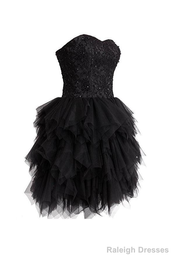 Short Lace Tulle Prom Dresses Homecoming Dresses With Beading