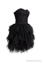 Short Lace Tulle Prom Dress Homecoming Dress With Beading