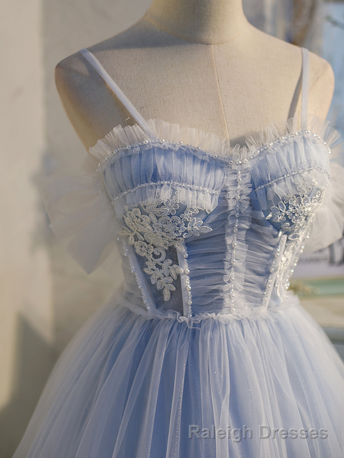 Short Off the Shoulder Light Blue Prom Dresses, Light Blue Formal Homecoming Dresses