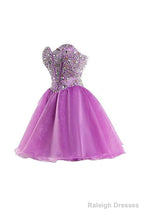 Short Purple Homecoming Dresses Short Prom Dresses With Beading