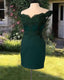 Short Tight Satin Lace Off The Shoulder Dresses