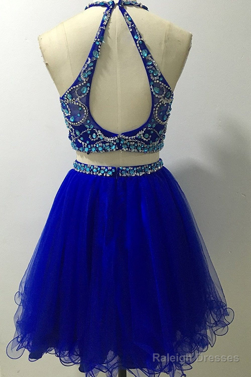 Short Tulle Beading Homecoming Dresses