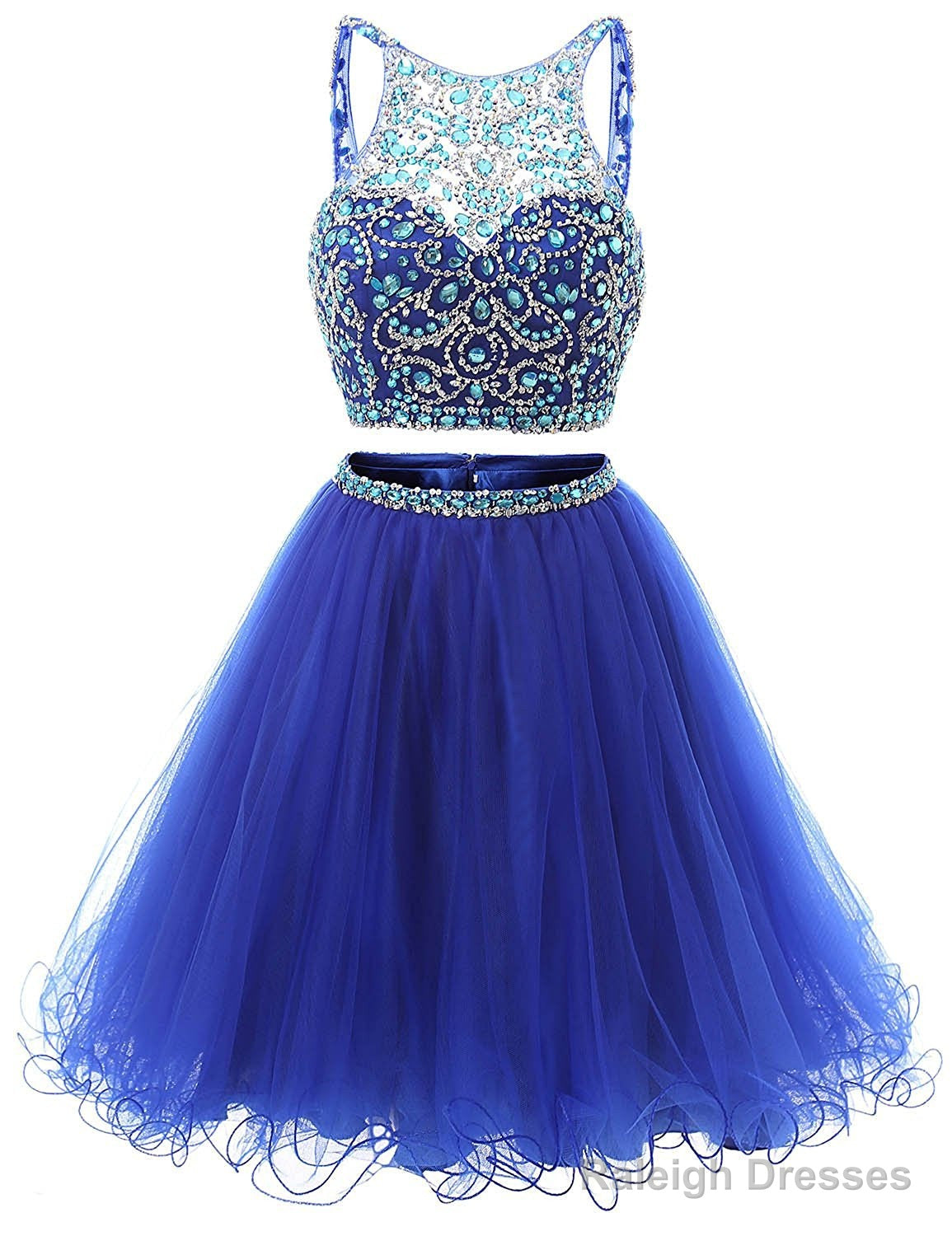 Short Tulle Beading Homecoming Dress Main image