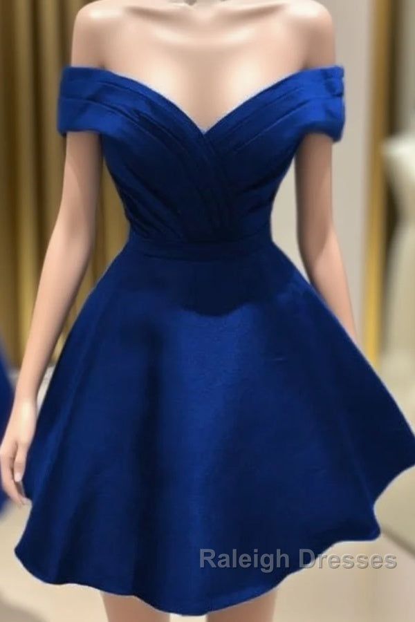 Short V Neck Off The Shoulder Homecoming Dress Main image