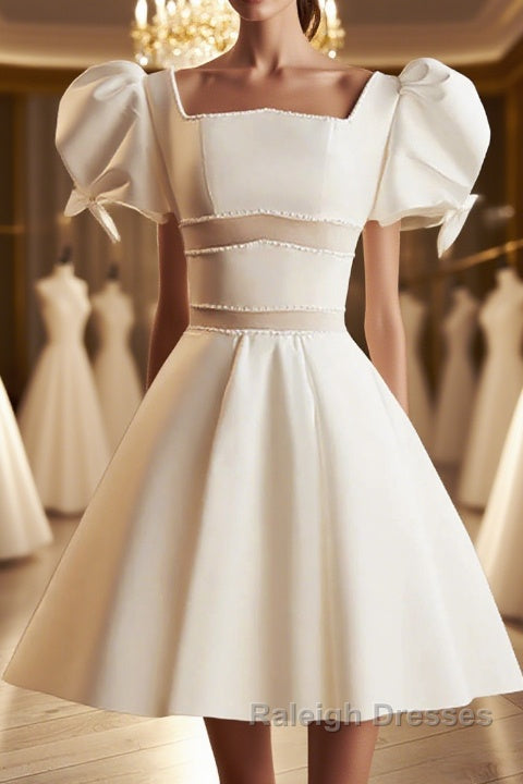 Short White Beaded Prom Dress Short White Beaded Prom Homecoming Dress