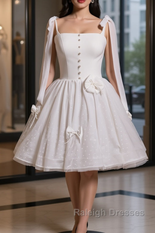 Short White Prom Dresses, Short White Formal Homecoming Dresses