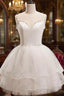Short White Tulle Prom Dress Short White Tulle Homecoming Graduation Dress