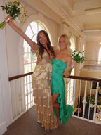 Simple A Line Long Prom Dresses Evening Dress