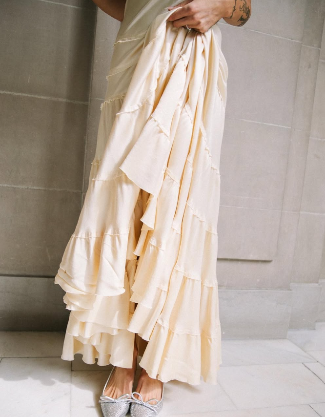 Simple A-Line Spaghetti Strap Light Champagne Satin Prom Dresses Prom Dresses