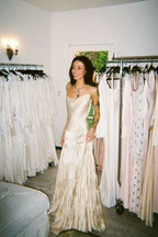 Simple A-Line Spaghetti Strap Light Champagne Satin Prom Dresses Prom Dresses