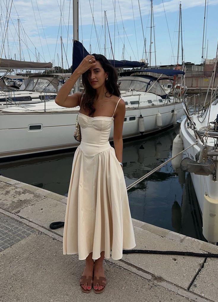 Simple A Line Spaghetti Straps Satin Prom Dress Formal Prom Dress Secondary image