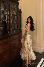 Simple A Line Spaghetti Straps Sleeveless Date Night Dress Prom Dresses Birthday Outfits