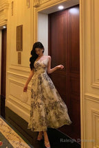 Simple A Line Spaghetti Straps Sleeveless Date Night Dress Prom Dresses Birthday Outfits