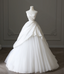 Simple And Elegant White Sweetheart Neckline Satin Tulle A-Line Floor-Length Wedding Dress