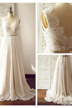 Simple Beach Wedding Dresses Chiffon Fabric Dress For Wedding Bridal Gown Bride Dresses Dress For Brides