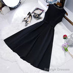 Simple Black Hoco Dresses Short Homecoming Dress