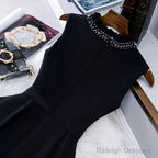 Simple Black Hoco Dresses Short Homecoming Dress