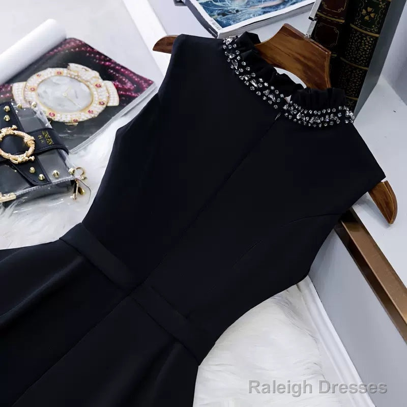 Simple Black Hoco Dresses Short Homecoming Dress