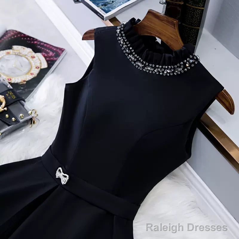 Simple Black Hoco Dresses Short Homecoming Dress