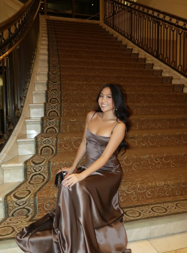 Simple Brown Spaghetti Straps A-Line Prom Dresses Prom Dresses