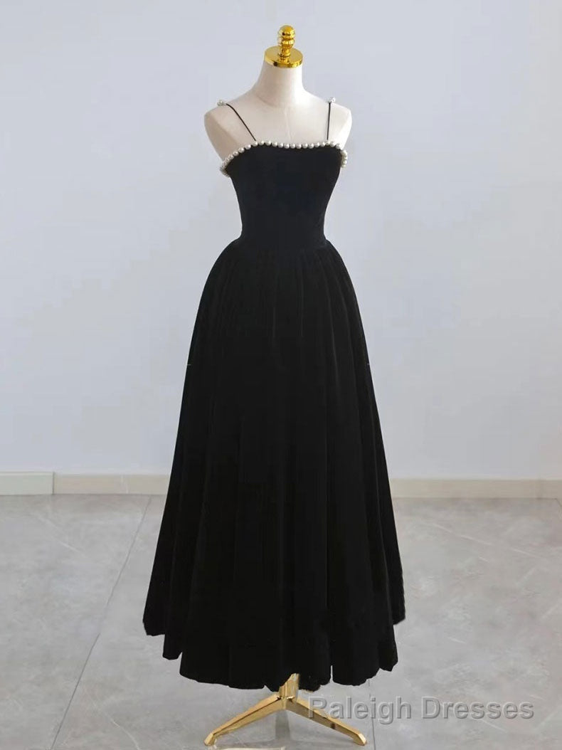 Simple burgundy tea length prom dress, burgundy homecoming dress