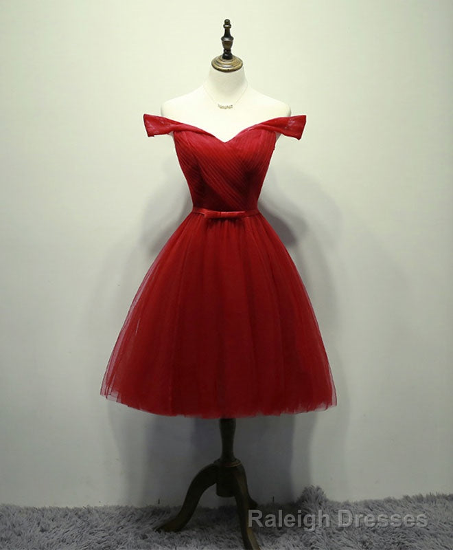 Simple Gray Tulle Short Prom Dress, Gray Tulle Bridesmaid Dress