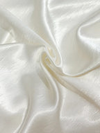 Simple Ivory Mermaid Square Neck Strapless Pleated Satin Formal Prom Dress Bridesmaid Dress