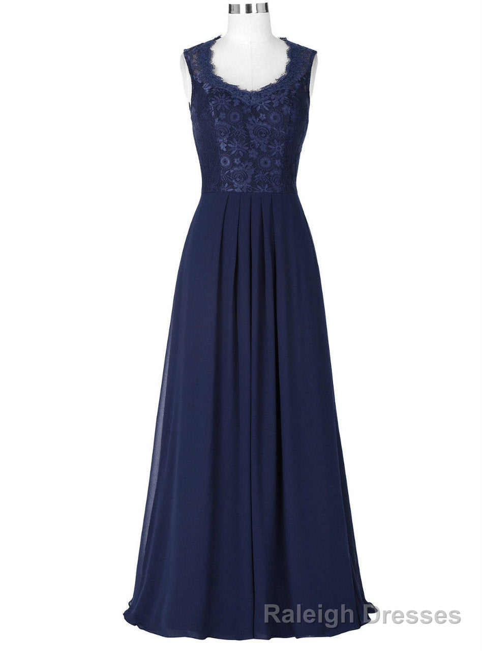 Simple Lace Chiffon Mother of the Bride Dresses Sleeveless Prom Gowns Main image