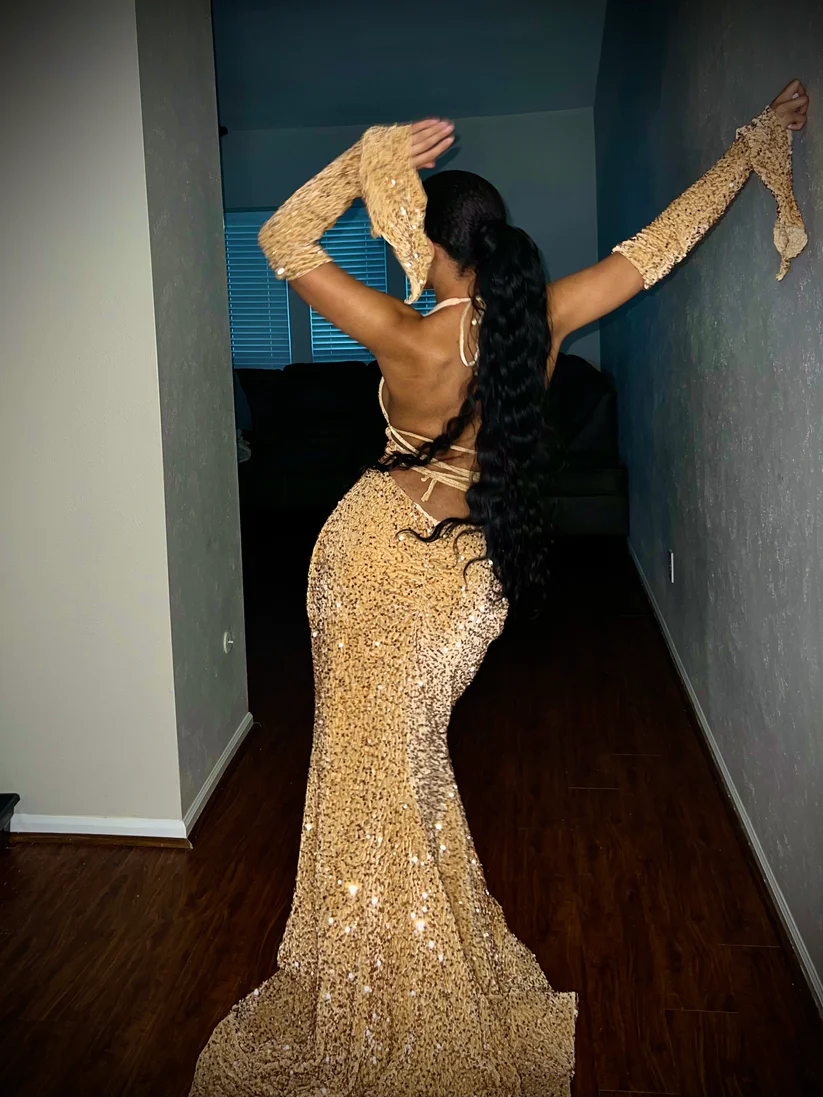 Simple Mermaid Red Sequin Prom Dress 22Th Birthday Outfit