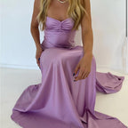 Simple Mermaid Straps Yellow Prom Dresses 21Th Birthday Outfit