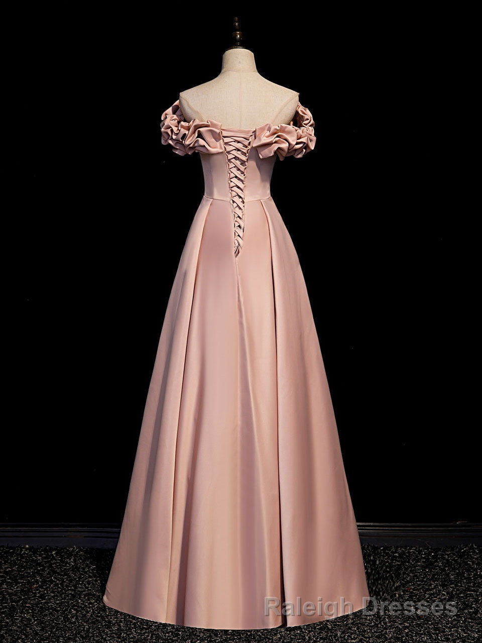 Simple Pink Long Prom Dresses, Pink Formal Graduation Dresses Secondary image