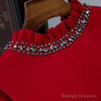 Simple Red Hoco Dress Short Homecoming Dresses