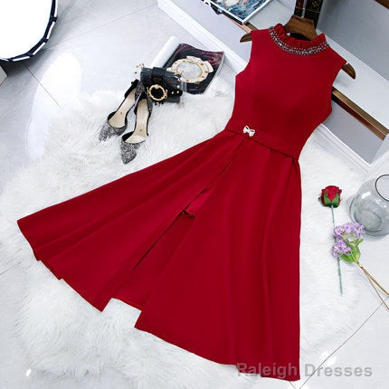 Simple Red Hoco Dress Short Homecoming Dresses