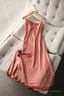 Simple Satin Dress, Summer,Spaghetti Strap Slit Long Prom Dress